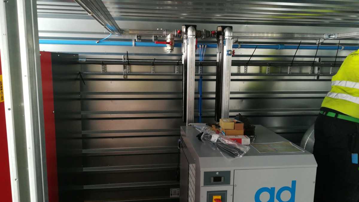 Compressor installatie in container (25)