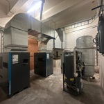 Compressor installatie met kanalisatie 
